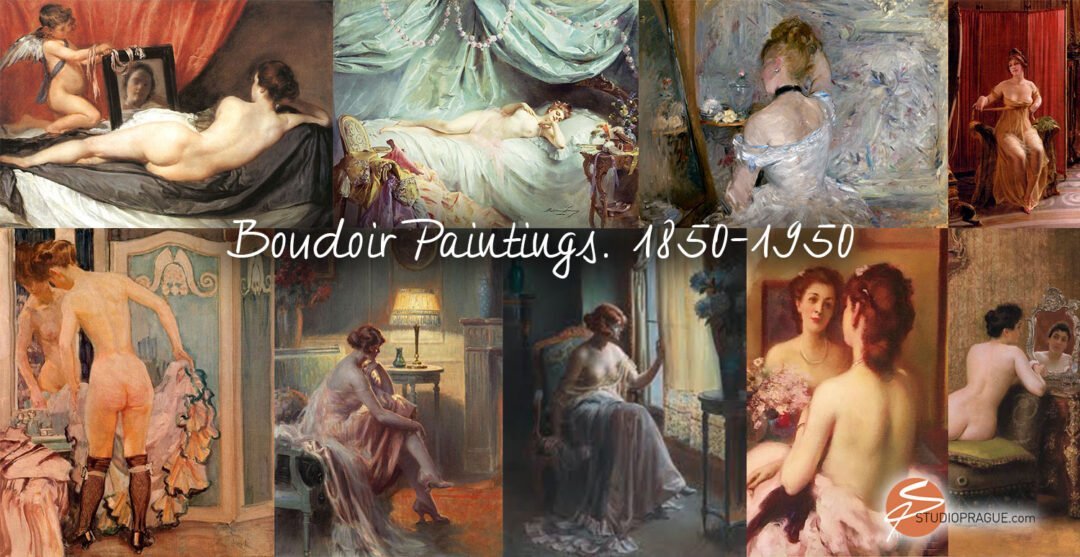 Boudoir Paintings - 1850 to 1950