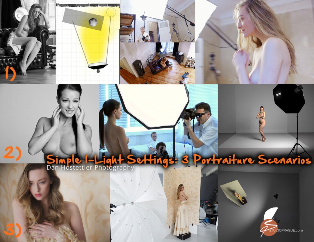 Simple 1-Light Setups - Nude Photography 101 by Dan Hostettler